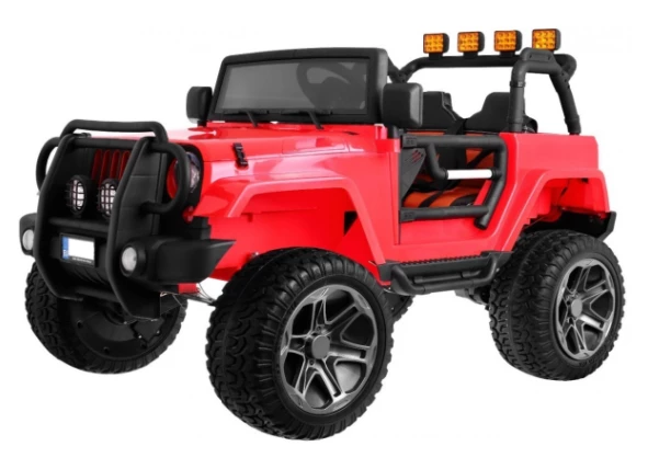 AUTO TERENOWE JEEP MONSTER Czerwony