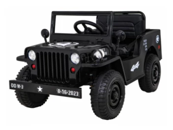 AUTO WOJSKOWE RETRO CZARNY