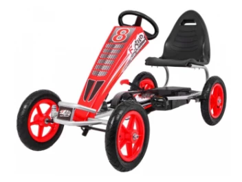 GOKART FULL AHEAD AIR NA PEDAŁY czerwony