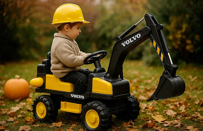 Jesień w Ogrodzie z Koparką Volvo Jesień w Ogrodzie z Koparką Volvo