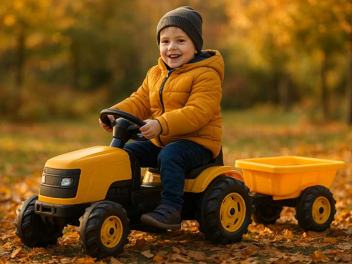 Traktorek z Przyczepą – Perfekcyjny Wybór dla Małego Ogrodnika