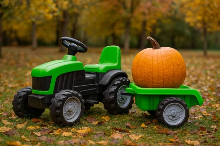 Jesienna zabawa w domu – gokart i autko na akumulator jako sposób na deszczowe dni