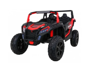 BUGGY ATV STRONG RACING DLA 2 DZIECI CZERWONY + SILNIK BEZSZCZOTKOWY + POMPOWANE KOŁA + AUDIO LED